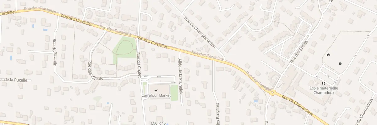 Plan du 225 Rue des Cordelles à Saint-Denis-en-Val