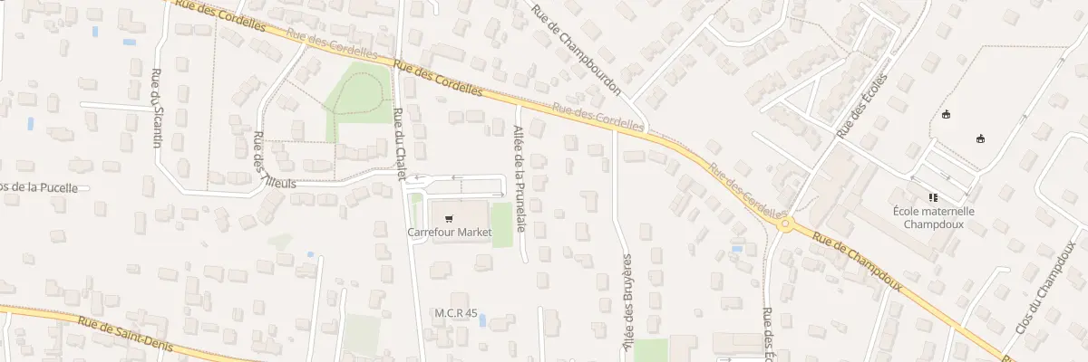 Plan du 3 All de la Prunelaie à Saint-Denis-en-Val
