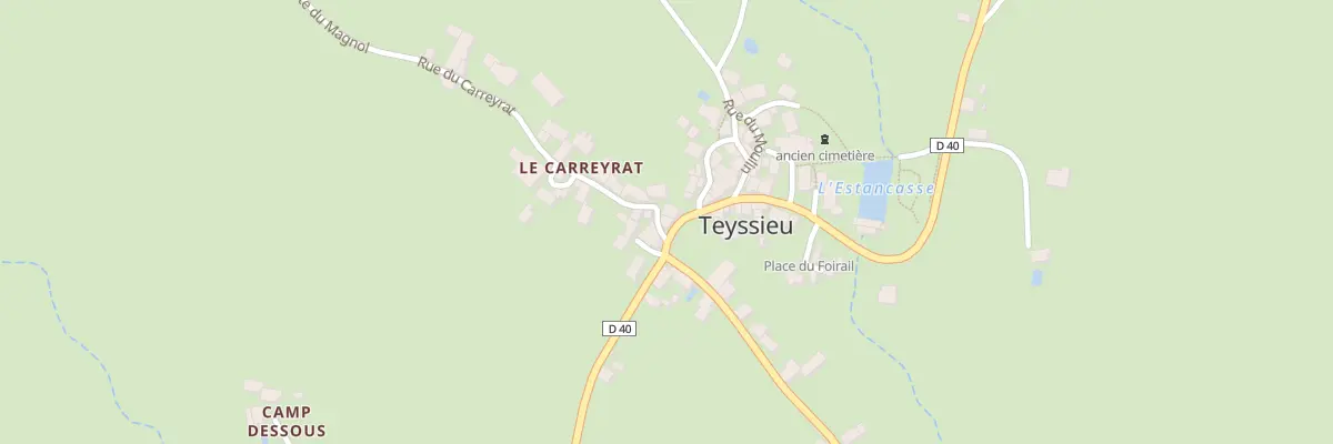 Plan du 18 Rue du Carreyrat à Teyssieu