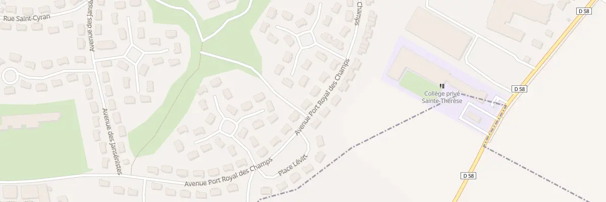 Plan du 24 Av Port Royal des Champs au Mesnil-Saint-Denis