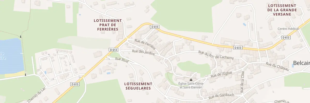 Plan du 20 Rue des Jardins à Belcaire
