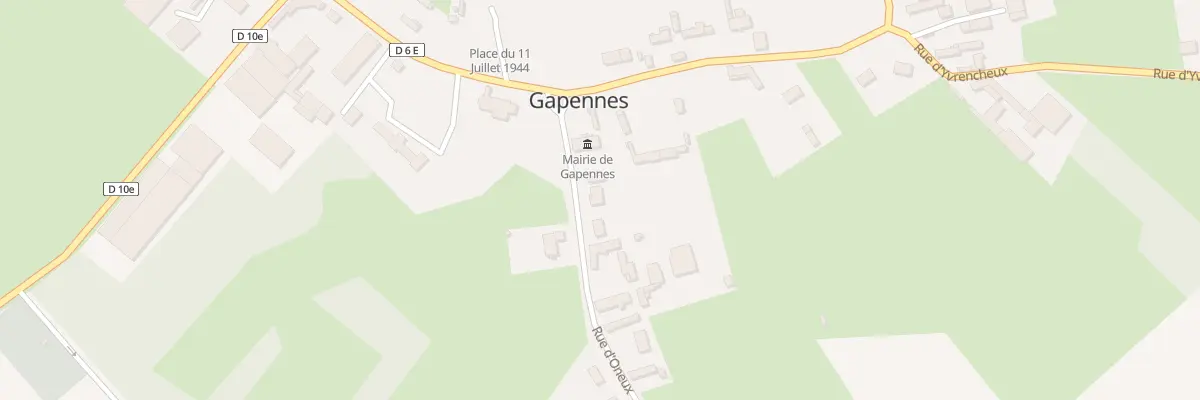 Plan de la Rue du Marechal Leclerc à Gapennes