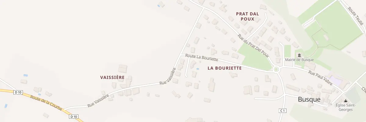 Plan du 21 Rte de la Bouriette à Busque