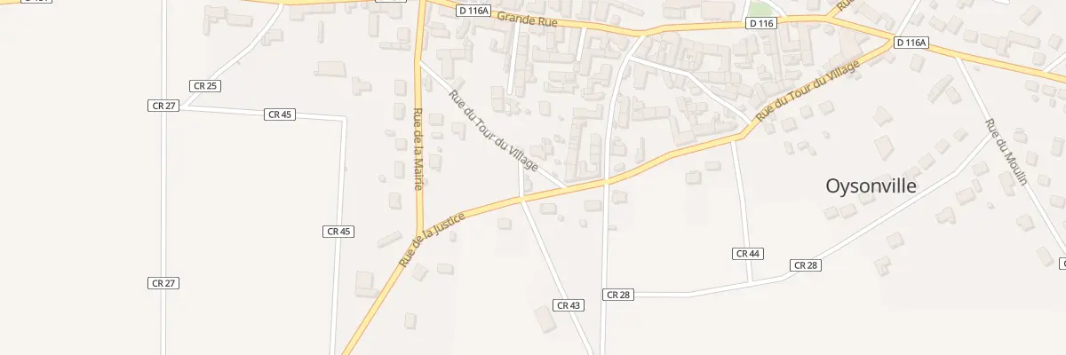 Plan du 38 Rue du Tour du Village à Oysonville