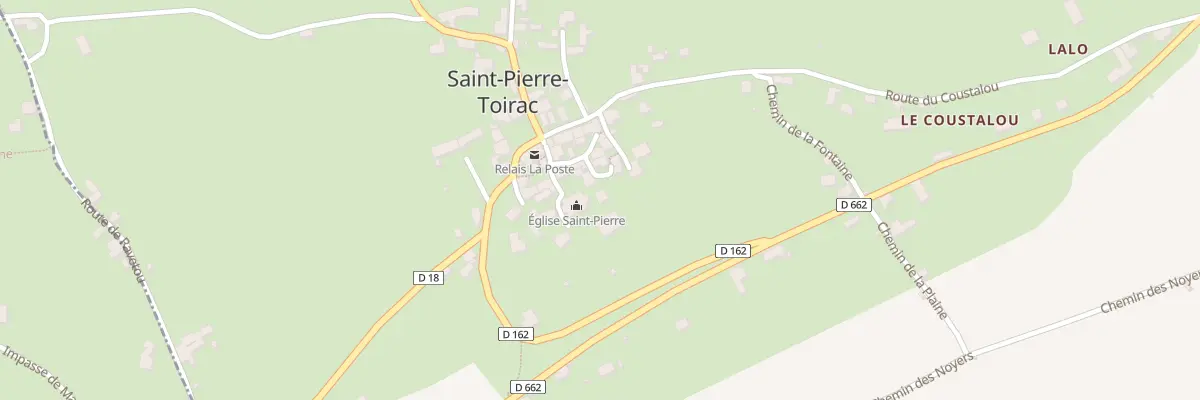 Plan du 12 Pl de l’Eglise à Saint-Pierre-Toirac