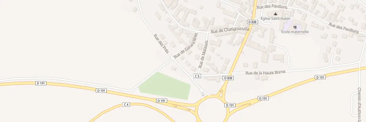 Plan du 5 Rue de Garancières à Authon-la-Plaine