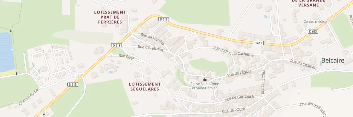 Plan du 29 Le Village à Belcaire
