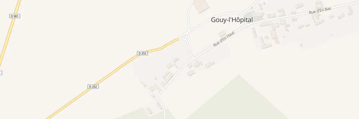 Plan du 2 Rue d’En Haut Gouy l’Hopital à Hornoy-le-Bourg
