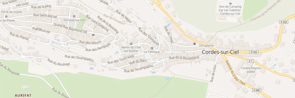 Plan du 9 Gr Grand Rue de la Barbacane à Cordes-sur-Ciel