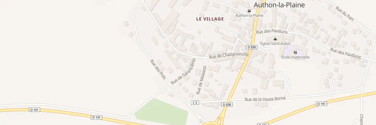 Plan du 2 Rue de Garancières à Authon-la-Plaine