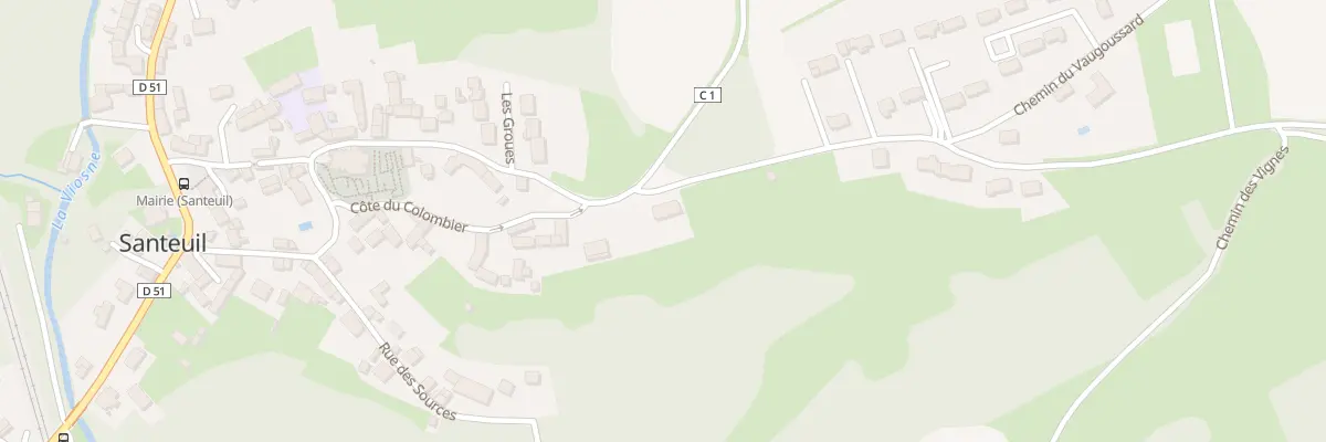 Plan du 5031 Rue de la Croix Bossée à Santeuil