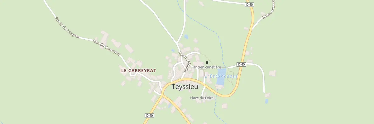 Plan du 5090 Rue du Moulin à Teyssieu