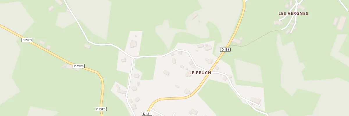 Plan du 11 Le Peuch à Champagnac-la-Prune