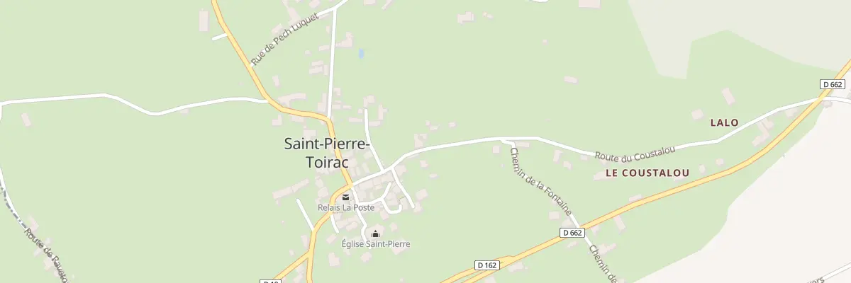 Plan du 103 Rte du Coustalou à Saint-Pierre-Toirac