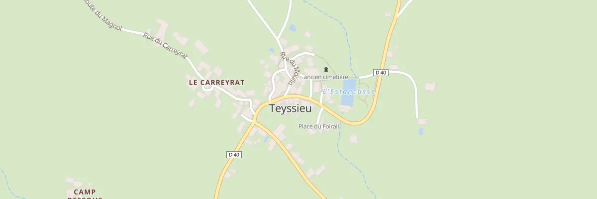 Plan de la Rue Ferdinand Pressouyre à Teyssieu