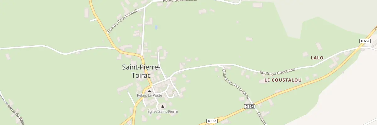 Plan du 107 Rte du Coustalou à Saint-Pierre-Toirac