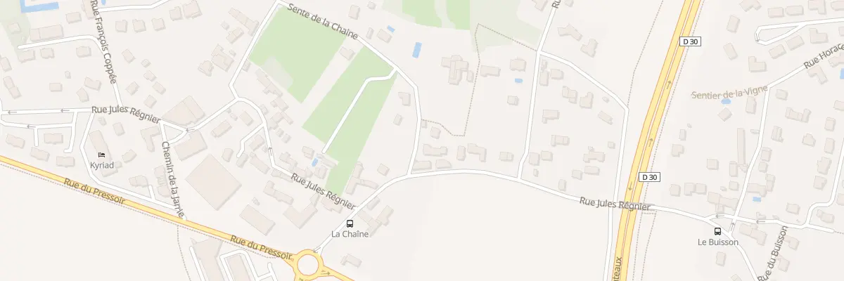 Plan du 2 Sen de la Chaine à Plaisir