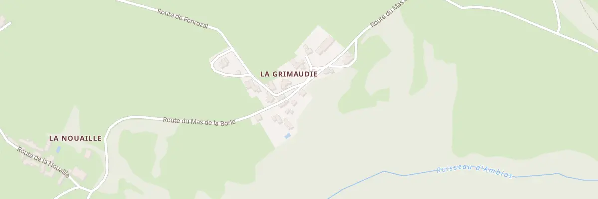 Plan du 5050 La Grimaudie à La Rouquette
