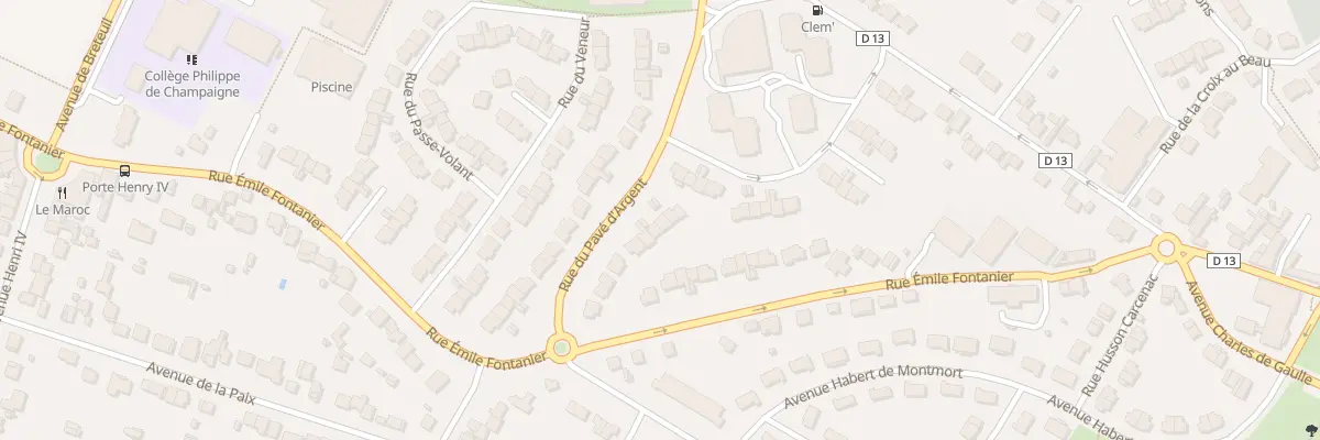 Plan du 11 Rue du Pave d’Argent au Mesnil-Saint-Denis