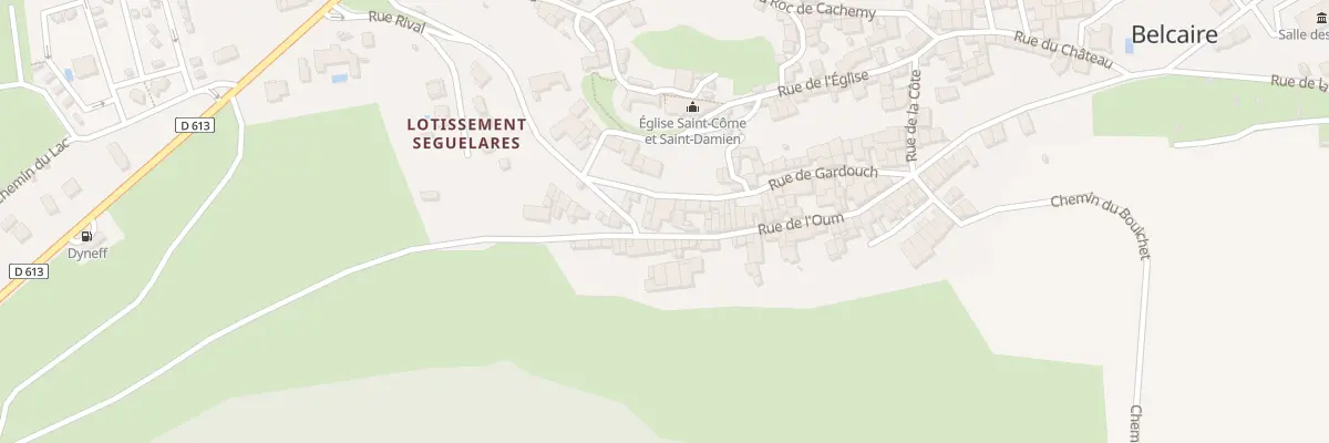 Plan du 180 Le Village à Belcaire