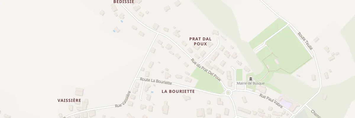 Plan du 7 Rue du Prat del Poux à Busque