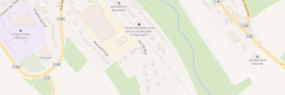 Plan du 5 Rue du Bois à Marseille-en-Beauvaisis