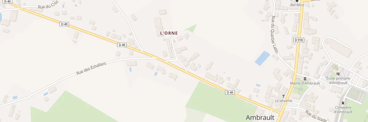 Plan du 2 Imp de l’Orme à Ambrault