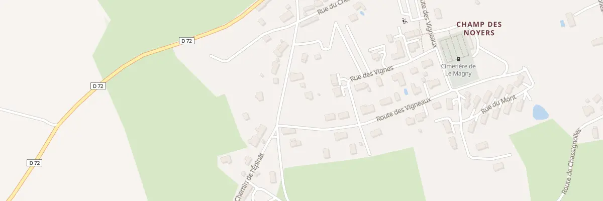 Plan du 10 Rte de Bellevue au Magny