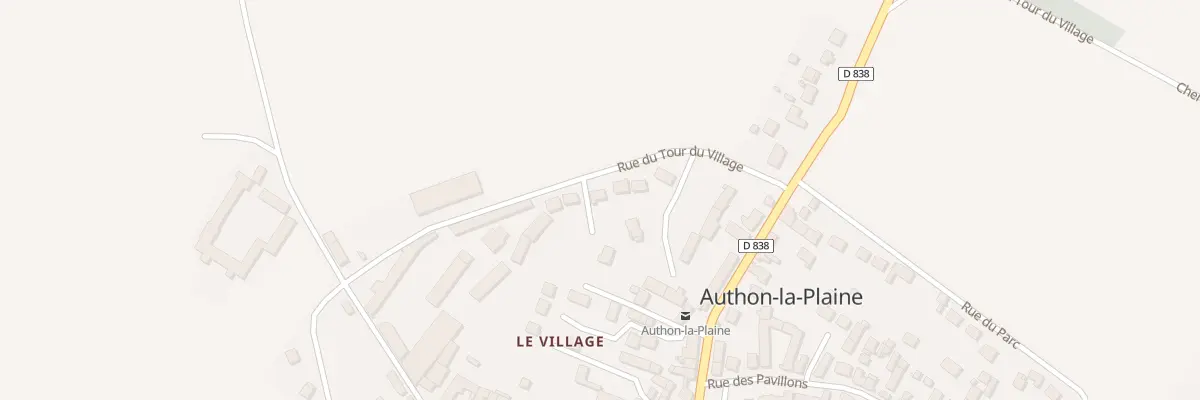 Plan du 12 Rue du Tour du Village à Authon-la-Plaine