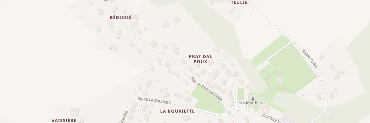 Plan du 16 Rue du Prat del Poux à Busque