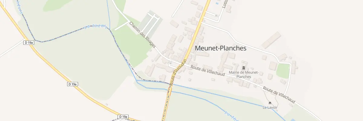 Plan du 20 Rte d’Issoudun à Meunet-Planches