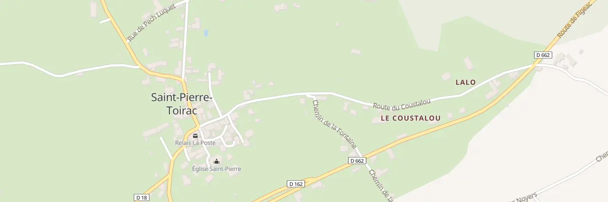 Plan du 194 Rte du Coustalou à Saint-Pierre-Toirac