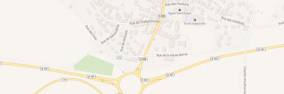 Plan du 1B Gr Gde Rue à Authon-la-Plaine