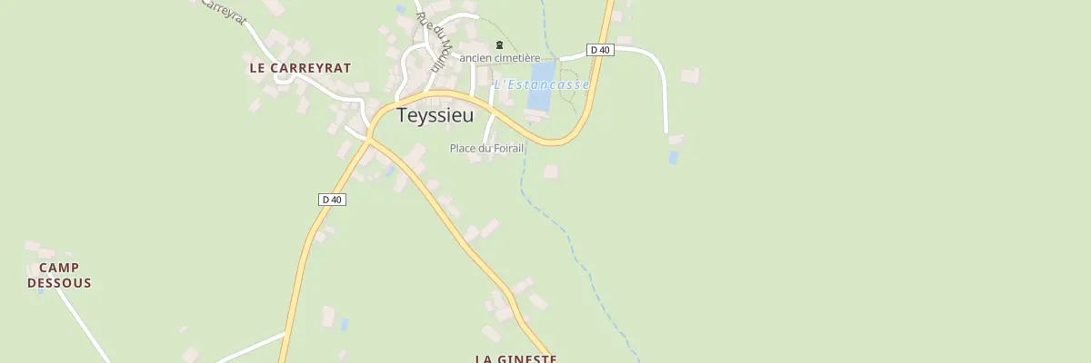 Plan du 164 Rue Ferdinand Pressouyre à Teyssieu