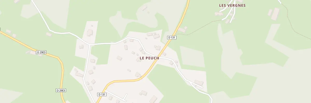 Plan du 2 Le Peuch à Champagnac-la-Prune