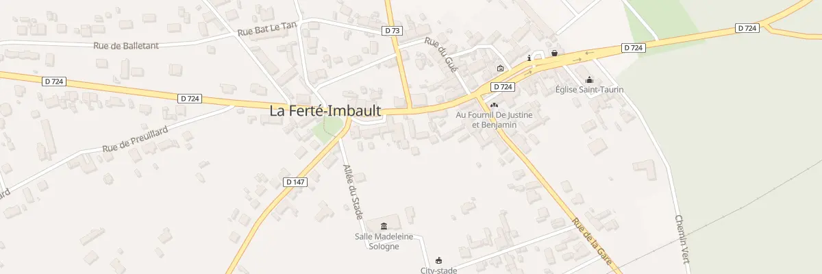 Plan du 25 Rue Nationale à La Ferté-Imbault