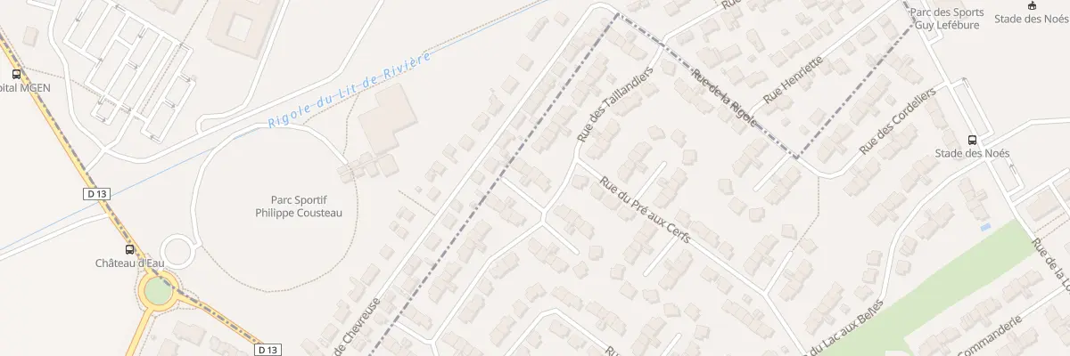 Plan du 4 All des Neuf Muses au Mesnil-Saint-Denis