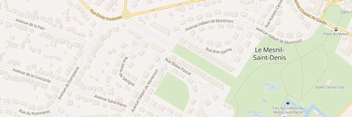 Plan du 46 Rue Blaise Pascal au Mesnil-Saint-Denis