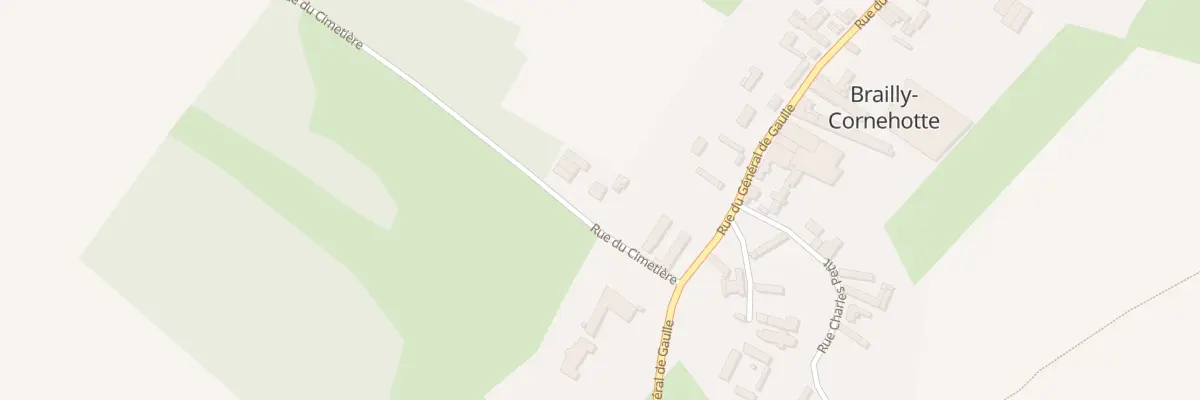 Plan du 3 Rue du Cimetiére à Brailly-Cornehotte