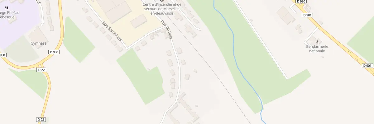 Plan de la Rue du Bois à Marseille-en-Beauvaisis