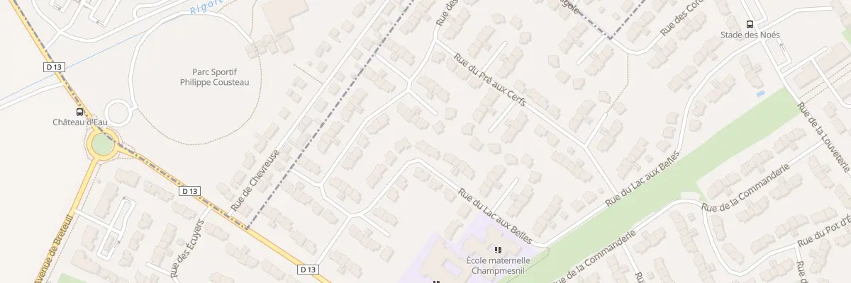 Plan du 66 Rue du Lac aux Belles au Mesnil-Saint-Denis
