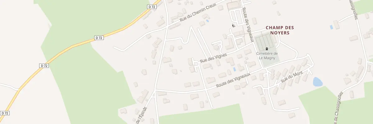 Plan du 12 Rue des Vignes au Magny