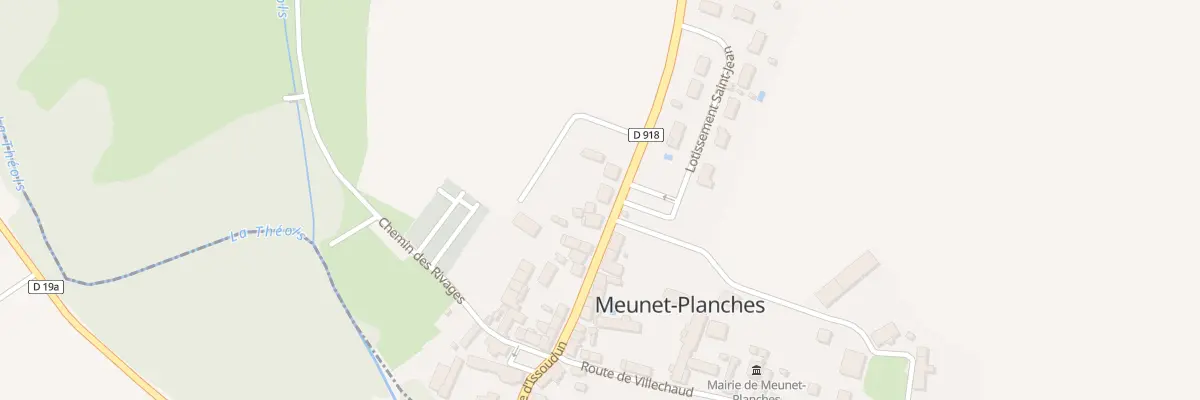 Plan du 4 Rte d’Issoudun à Meunet-Planches
