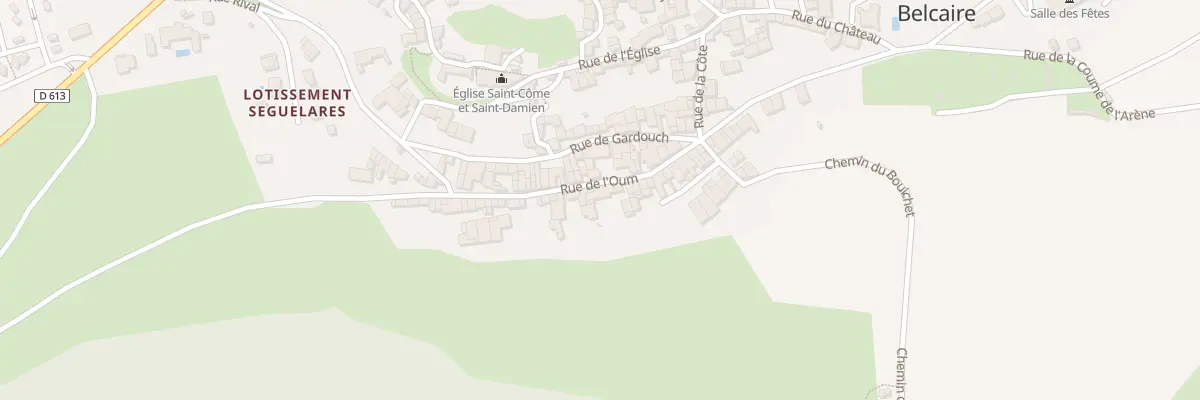 Plan du 23 Rue de l’Oum à Belcaire