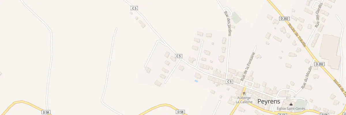 Plan du 1 Imp des Peyrouses à Peyrens