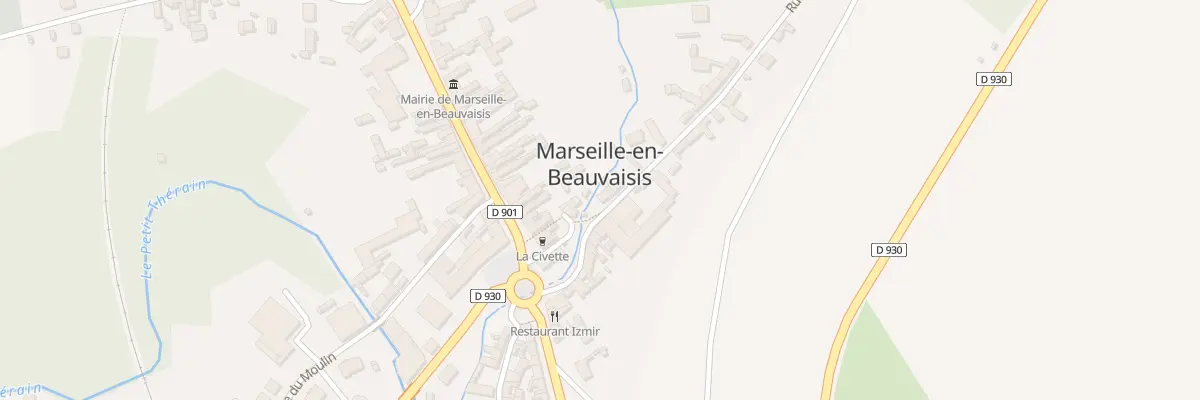 Plan du 2 Rue du Chauffour à Marseille-en-Beauvaisis
