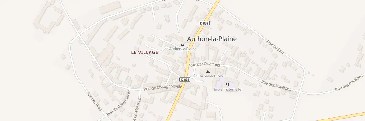 Plan du 13 Gr Gde Rue à Authon-la-Plaine