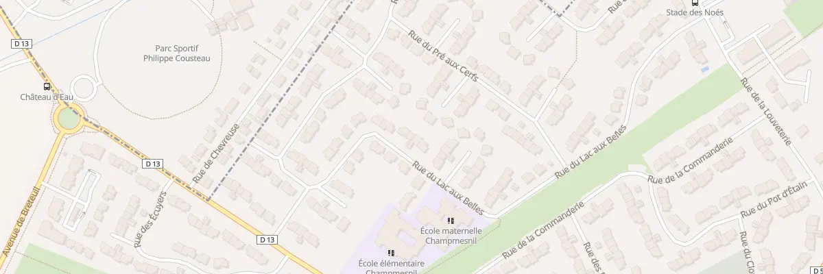 Plan du 60 Rue du Lac aux Belles au Mesnil-Saint-Denis
