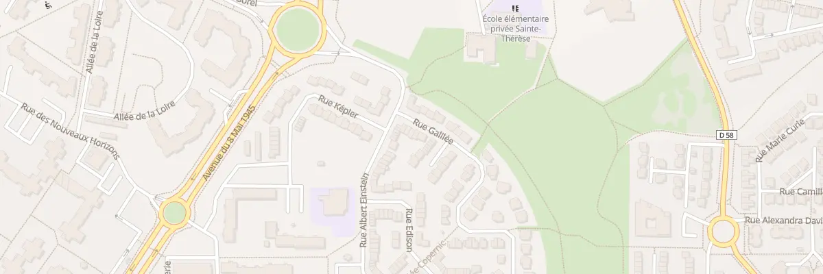 Plan du 6 Rue Galilée à Élancourt