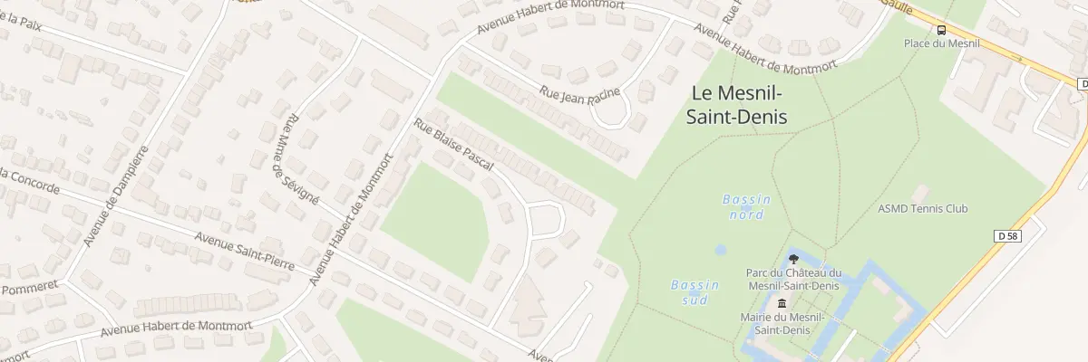 Plan du 20 Rue Blaise Pascal au Mesnil-Saint-Denis